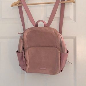 Vera Bradley leather carryall backpack - rose